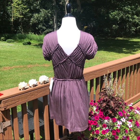 Tory Burch Feldspar Plum Silk Dress Small - Picture 4 of 7